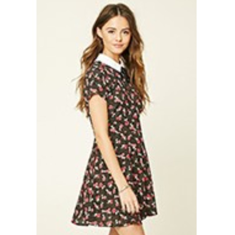 NWOT School Girl Collar Floral Dress Sz S